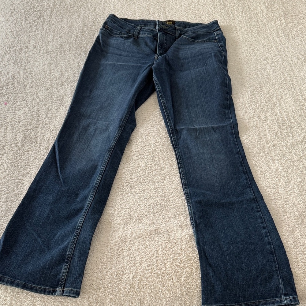 Lee Dark Blue Flare Women's Jeans